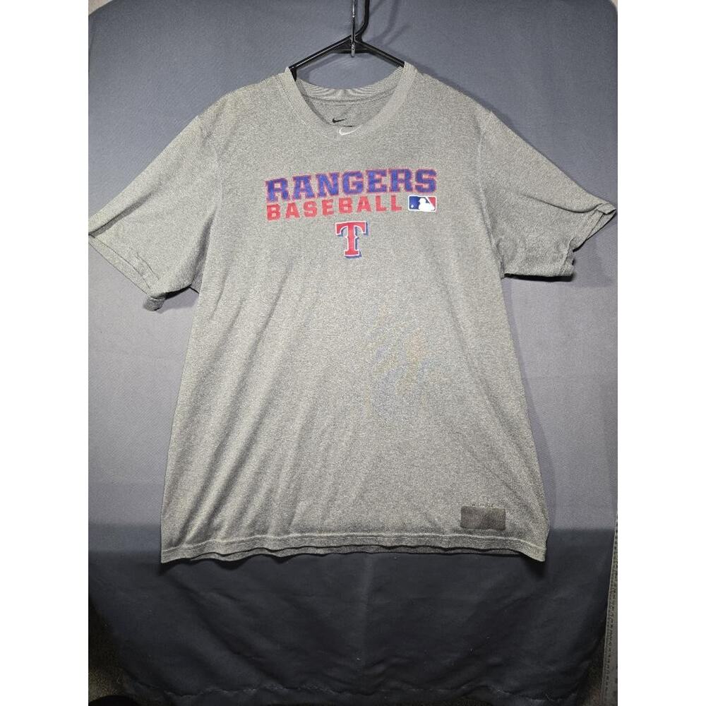 Ranger Nike Dri-FIT Mens Grey Short Sleeve Performance Training Shirt Size Large